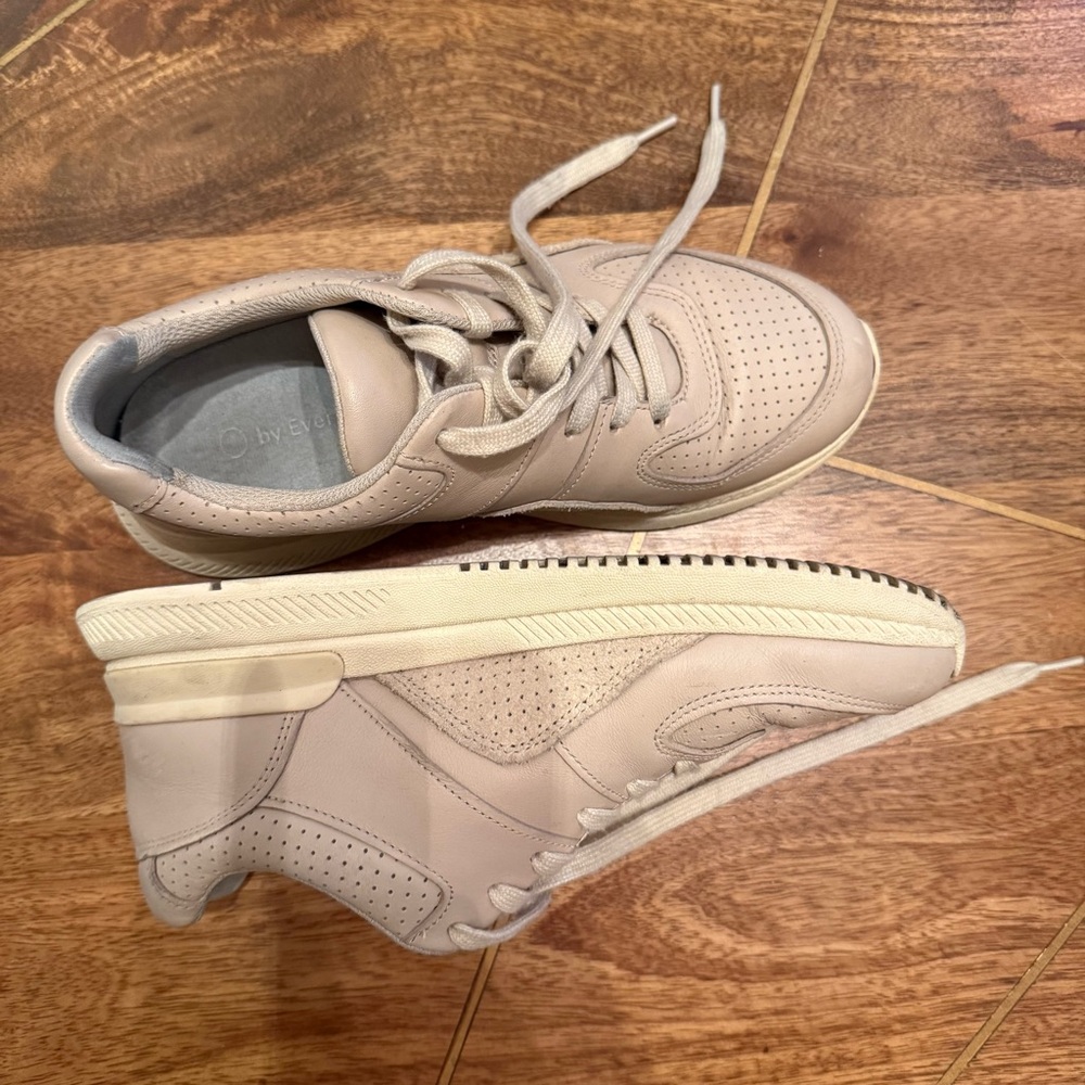Everlane “The Trainer” Pale Pink Sneakers